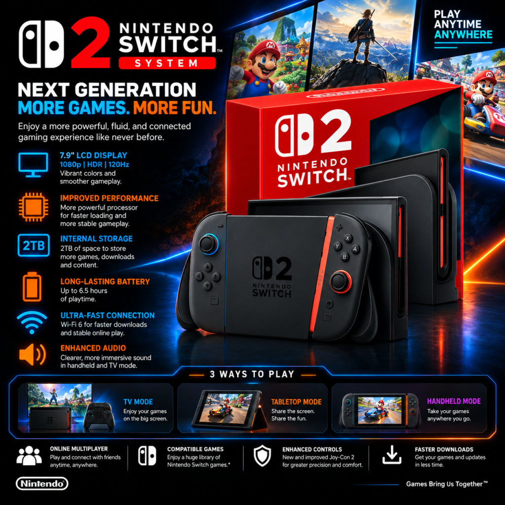 Switch 2 Gaming Console