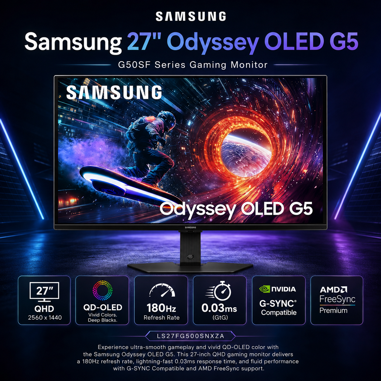 Samsung G5 OLED 27” QHD