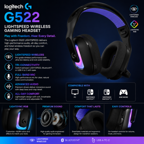 Logitech G522