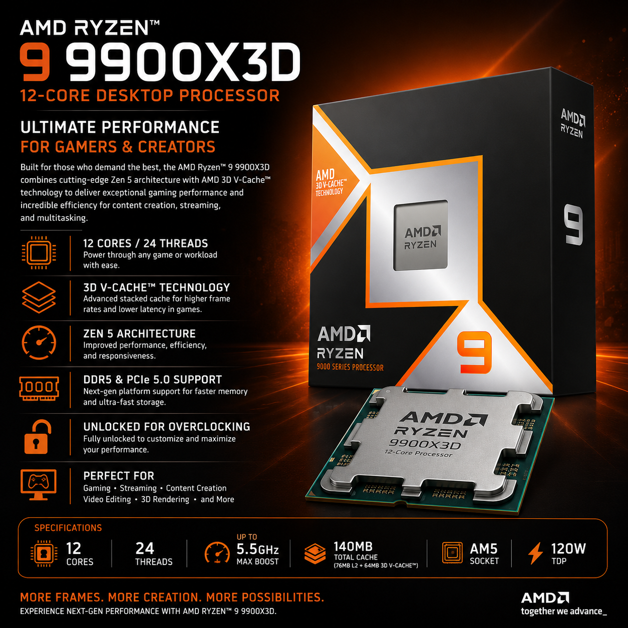 AMD Ryzen 9 9900X3D