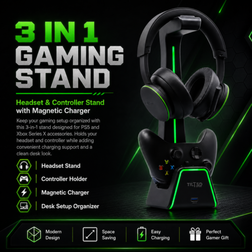 3-in-1 RGB Gaming Stand
