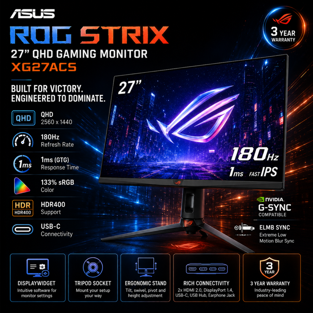 ASUS XG27ACS 27in 180Hz
