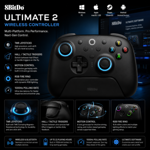 8BitDo controls