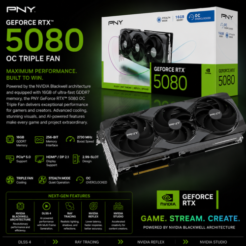 PNY GeForce RTX 5080 OC