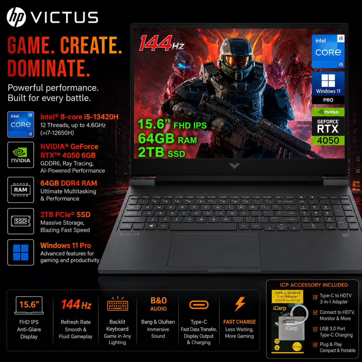 HP Victus 15 RTX 4050
