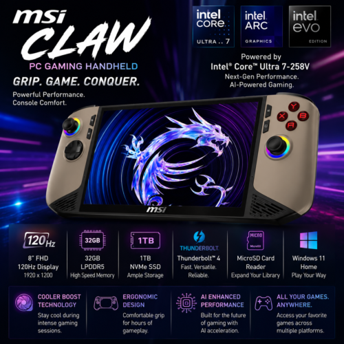 MSI Claw AI+ 1TB