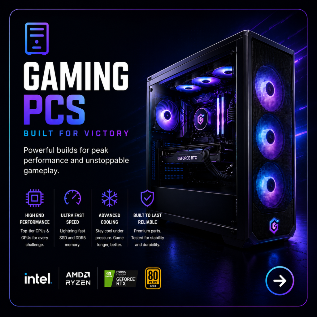 Gaming PCs available