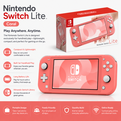 Switch Lite Coral