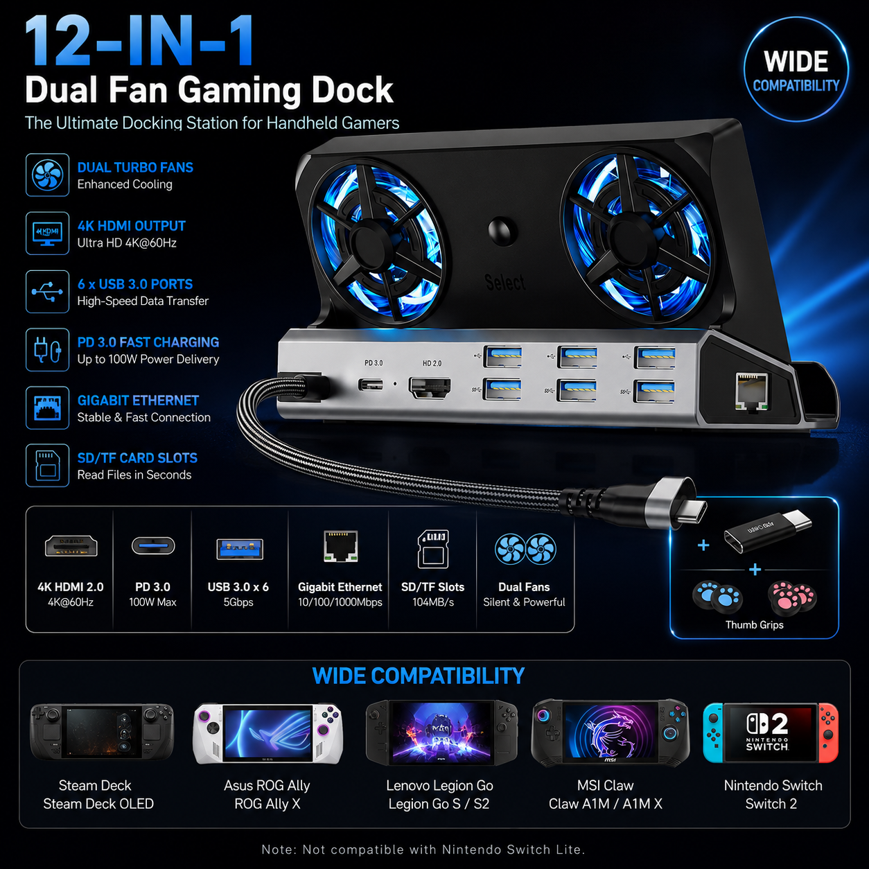 Steam Deck Dock Suitable