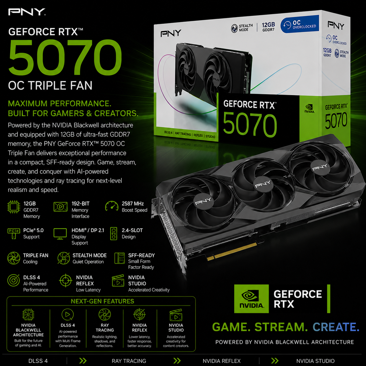 PNY GeForce RTX 5070 12GB