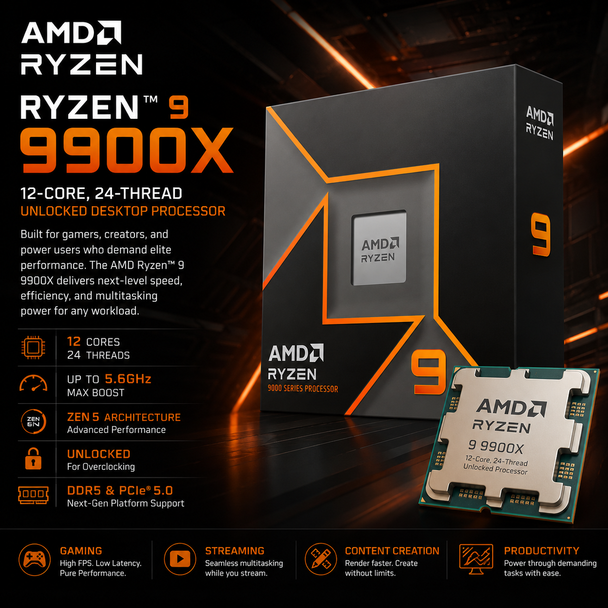 AMD Ryzen 9 9900X