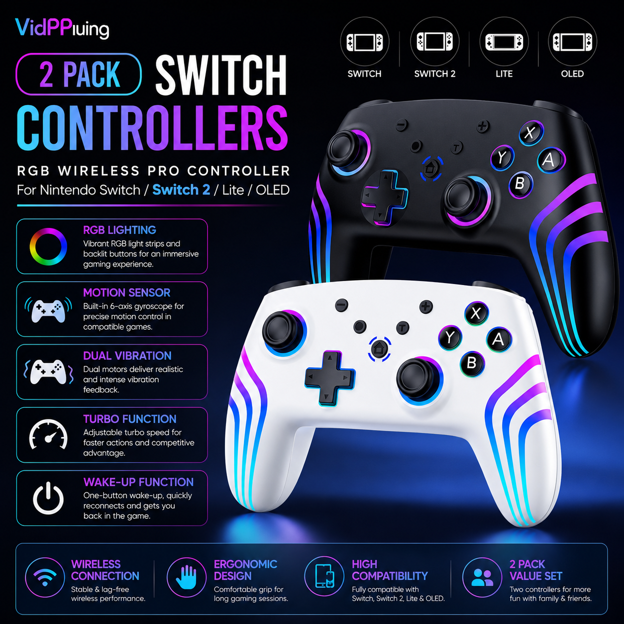 RGB Dual Controllers