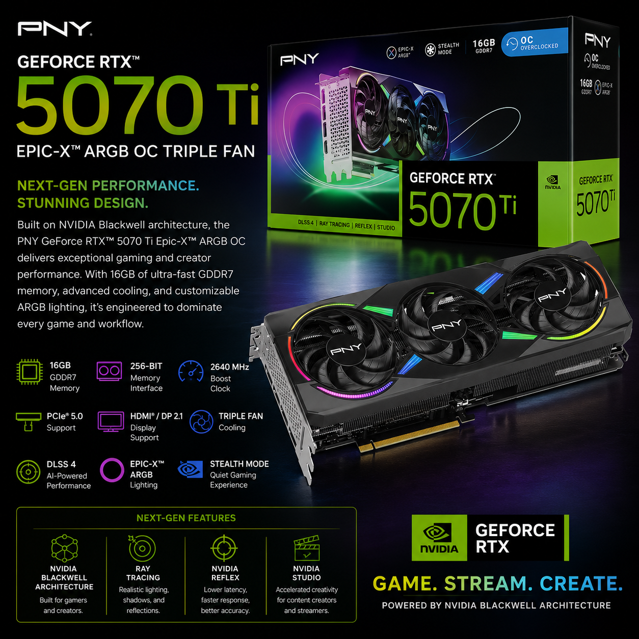 PNY GeForce RTX 5070 Ti