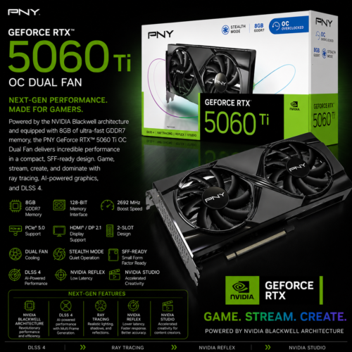PNY GeForce RTX 5060 Ti OC