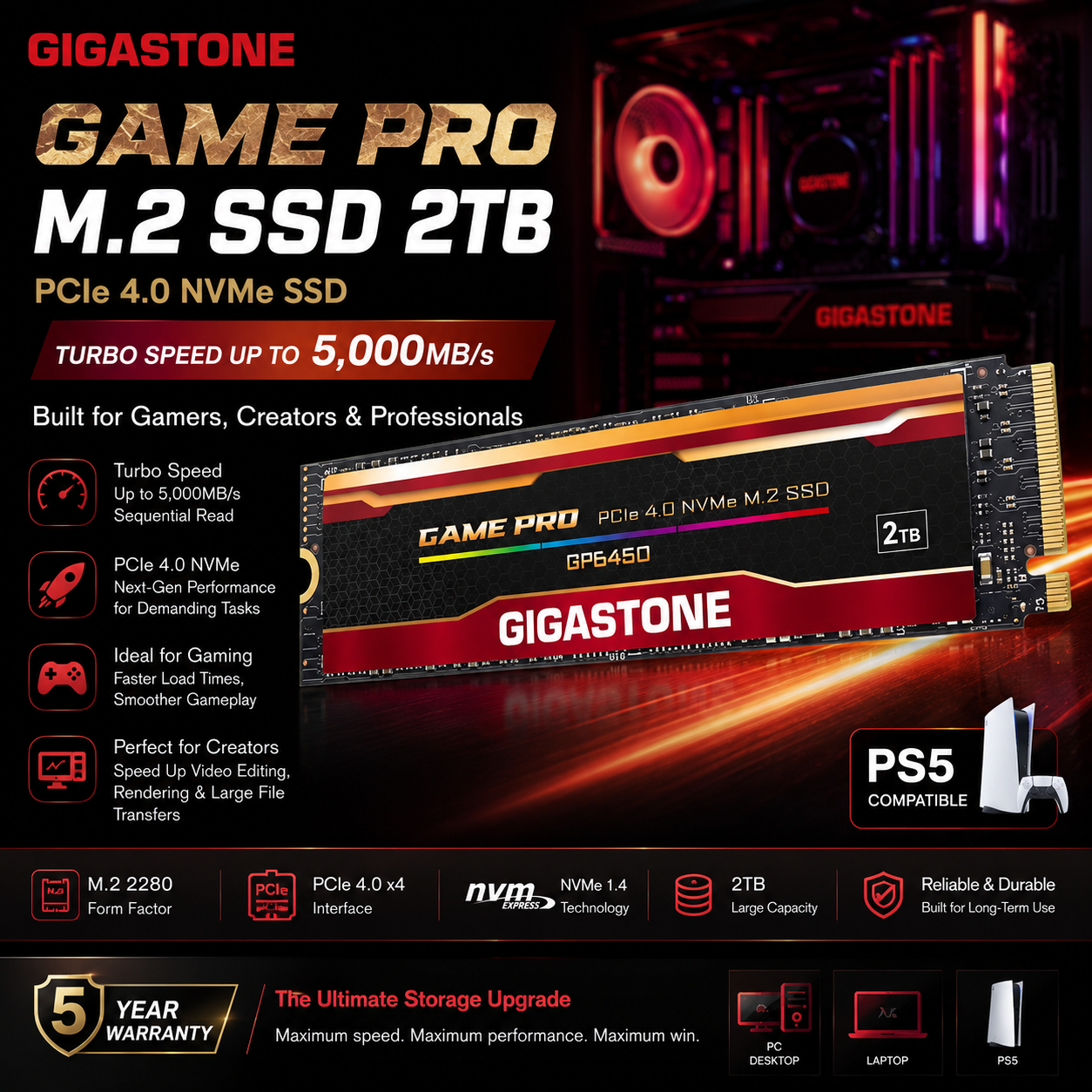Gigastone Pro 2TB
