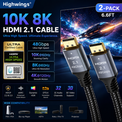 2-Pack 6.6FT, Highwings