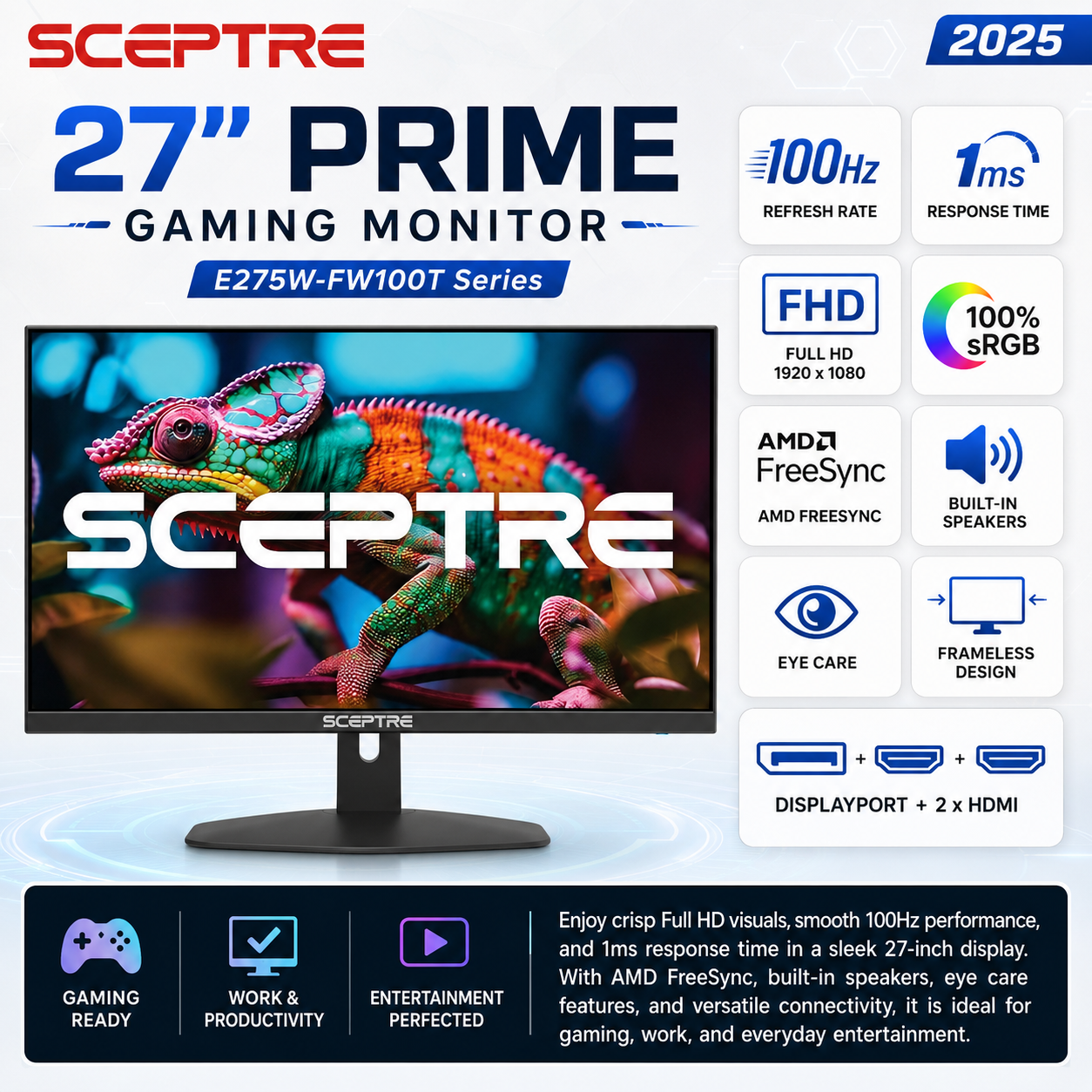 Sceptre 27” Prime 100Hz