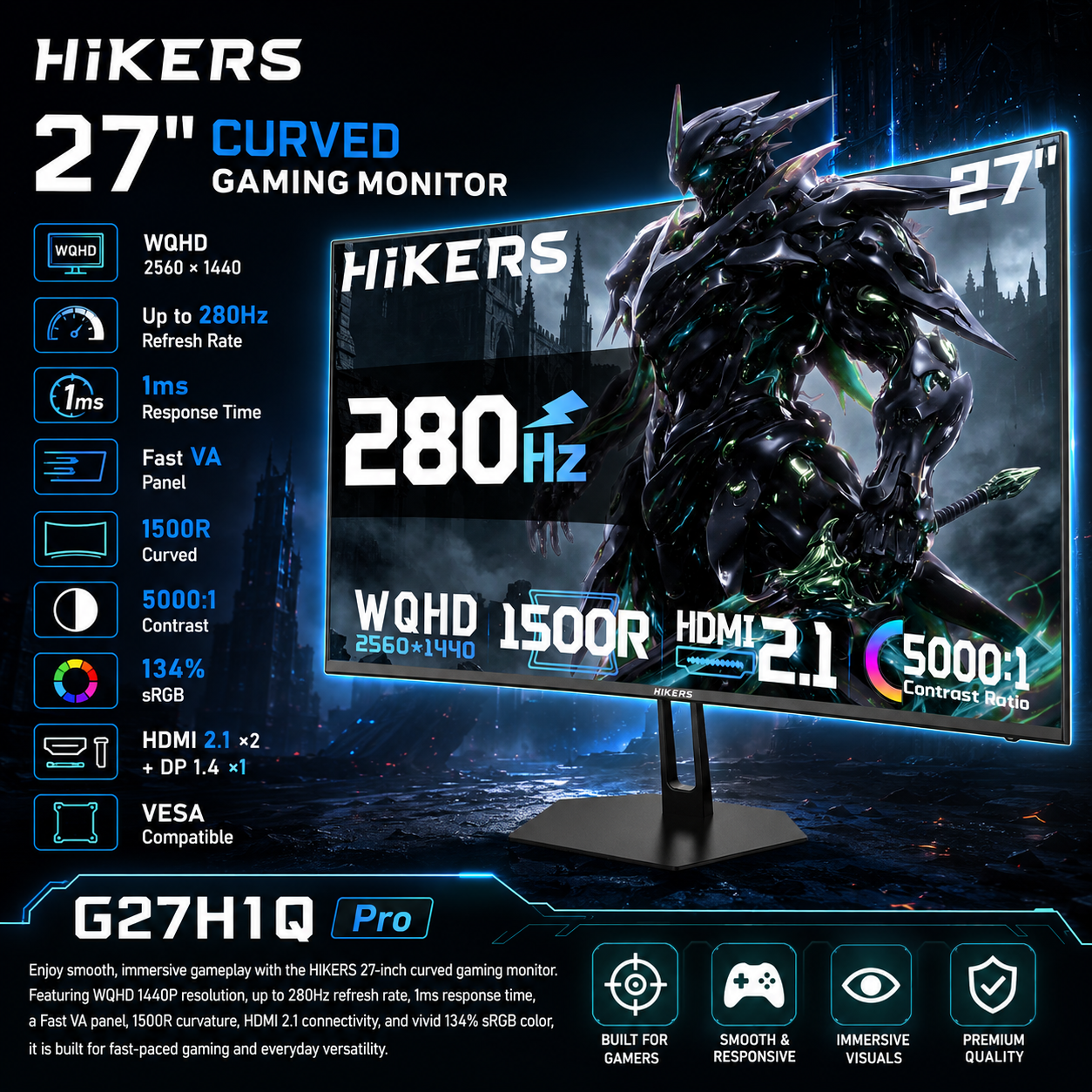 HIKERS 27” 2K 280Hz Pro