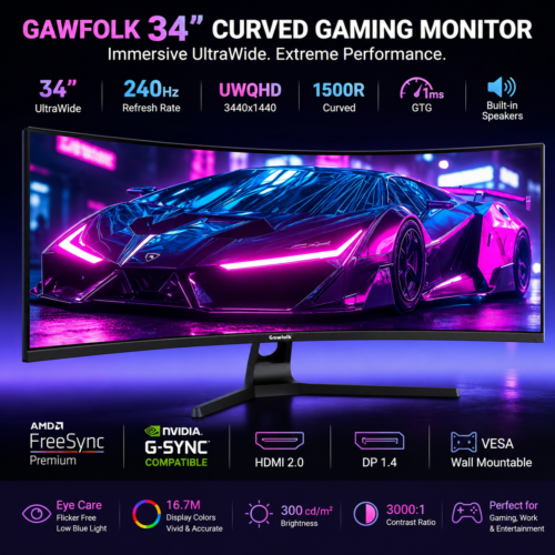 Gawfolk 34” UWQHD 240Hz