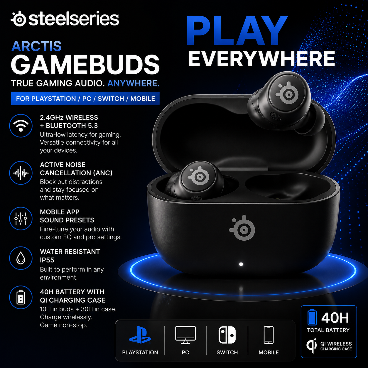SteelSeries black