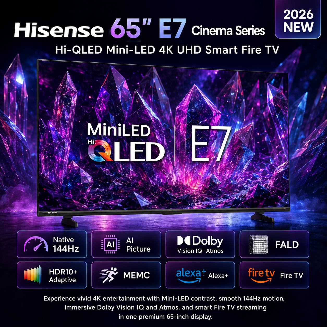 Hisense E7 65” Mini-LED